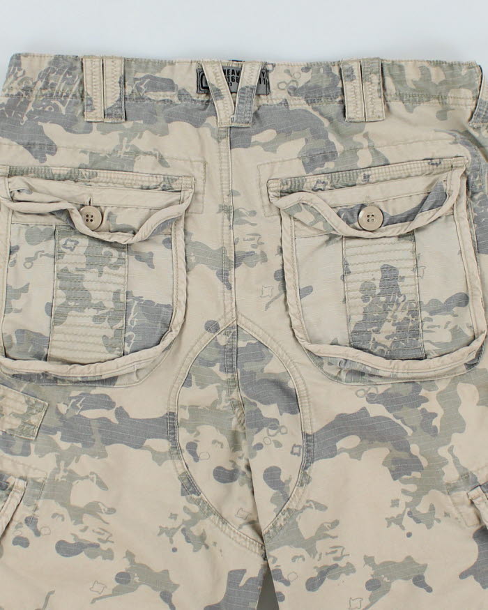 Y2K 00s Defected Soul DS Camouflage Cargo Shorts - W32