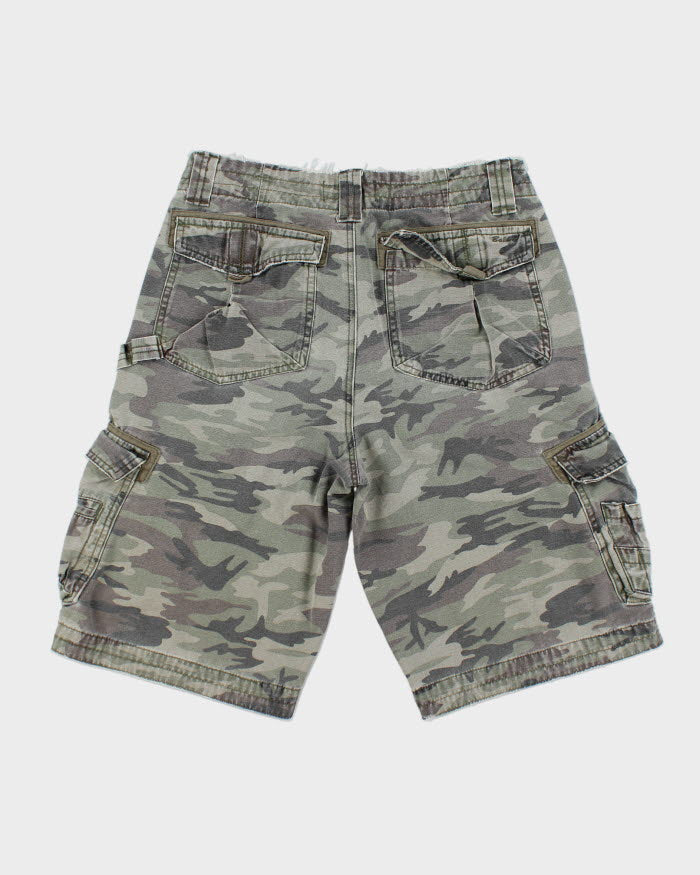 Distressed Baleno Camouflage Cargo Shorts - W30