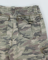 Distressed Baleno Camouflage Cargo Shorts - W30