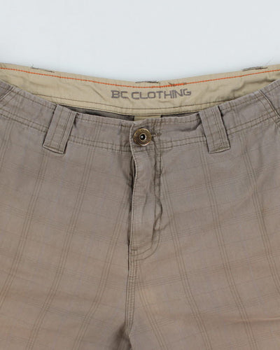 Y2K 00s Khaki Cargo Shorts - W36
