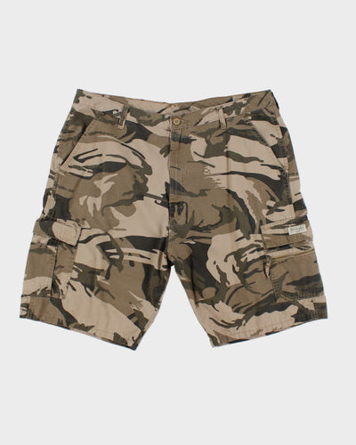 Wrangler Sand Camouflage Cargo Shorts - W40