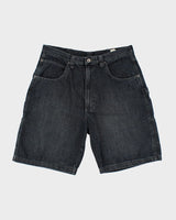 Wrangler Denim Dark Wash Grainy Carpenter Shorts - W36