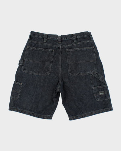 Wrangler Denim Dark Wash Grainy Carpenter Shorts - W36