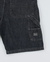 Wrangler Denim Dark Wash Grainy Carpenter Shorts - W36