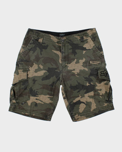 Y2k 00s Fox Camouflage Shorts - M