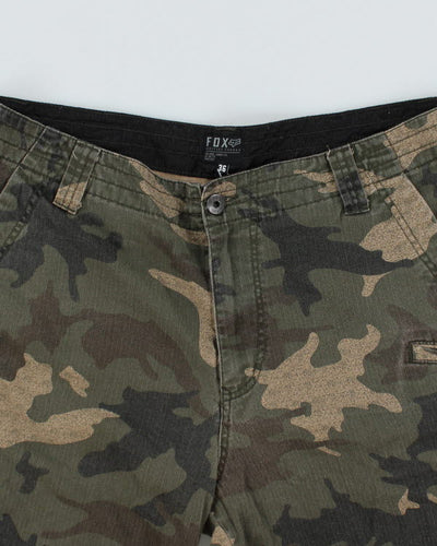 Y2k 00s Fox Camouflage Shorts - M