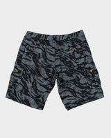 Y2k 00s Blue Camouflage Shorts - W40