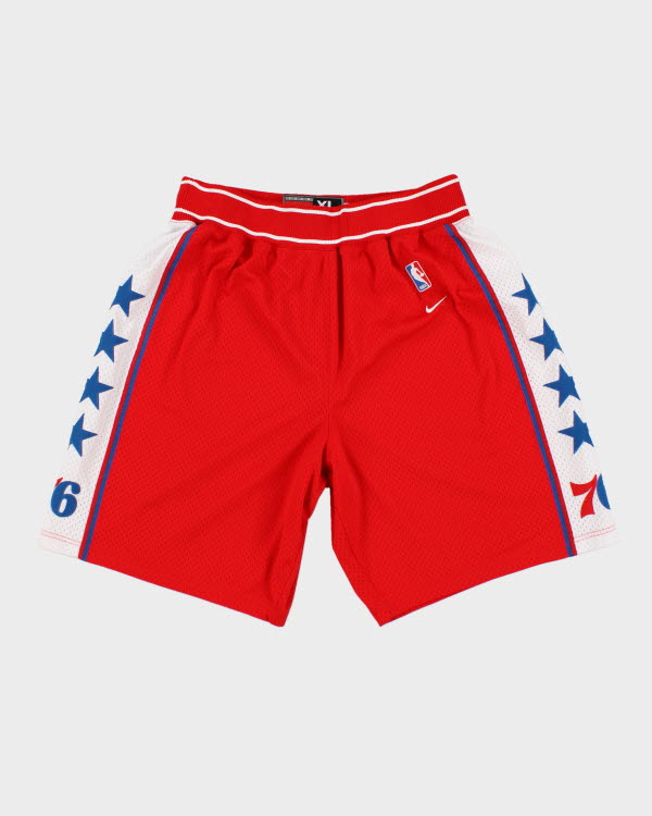 Vintage 90's Nike Philly 76ers Basketball Shorts - W34 L10