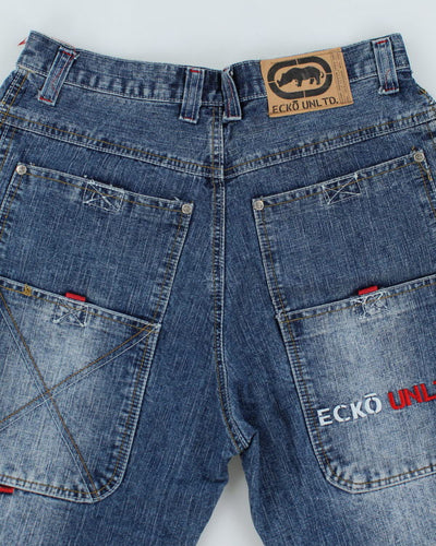 Vintage Y2K Ecko Multi Pocket Denim Shorts - W30 L15