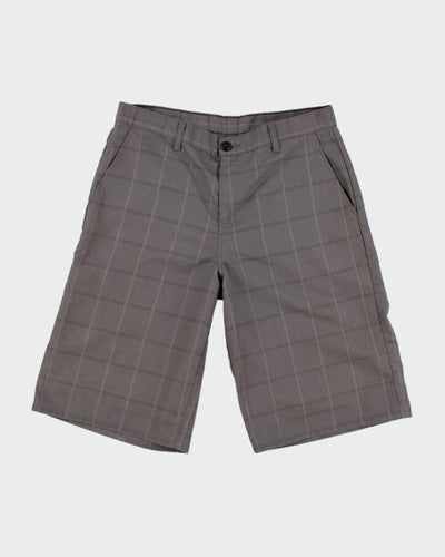 Y2K 00s Genuine Dickies Grey Patterned Shorts - W32