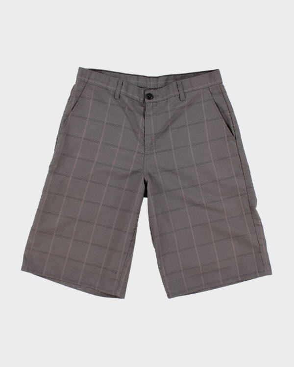 Y2K 00s Genuine Dickies Grey Patterned Shorts - W32