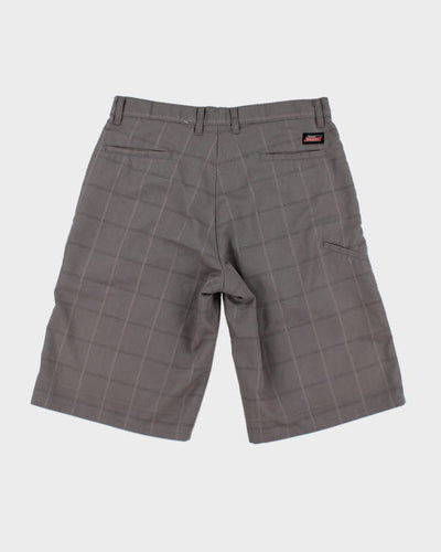 Y2K 00s Genuine Dickies Grey Patterned Shorts - W32
