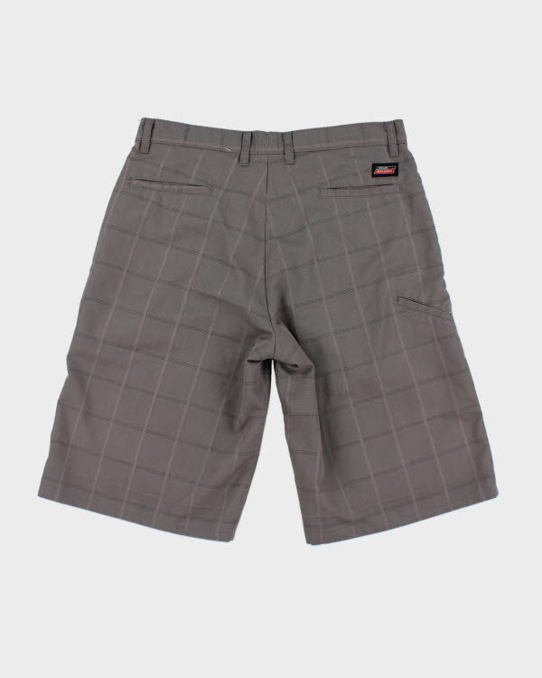 Y2K 00s Genuine Dickies Grey Patterned Shorts - W32