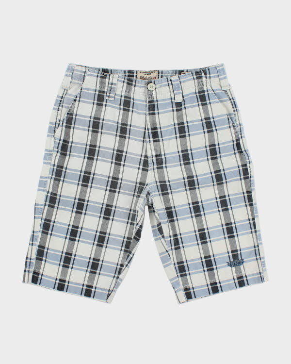 Y2K 00s Rough Rider Walkshort Check Shorts - W33