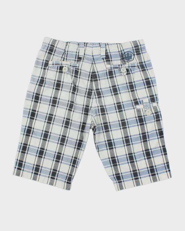 Y2K 00s Rough Rider Walkshort Check Shorts - W33