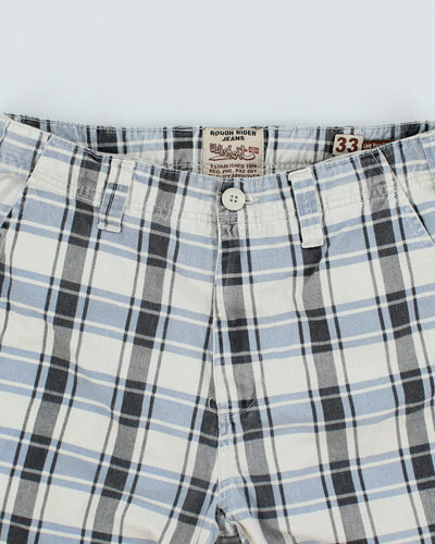 Y2K 00s Rough Rider Walkshort Check Shorts - W33