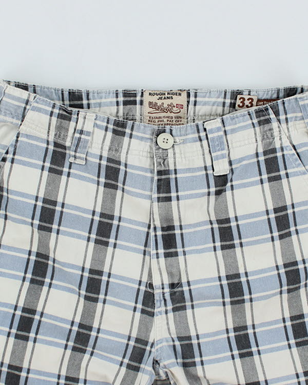 Y2K 00s Rough Rider Walkshort Check Shorts - W33
