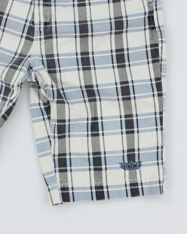 Y2K 00s Rough Rider Walkshort Check Shorts - W33