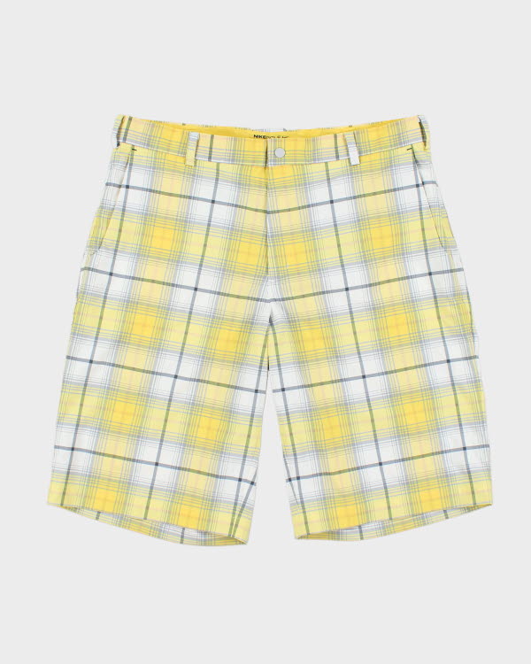 Nike Golf Yellow Check Shorts - W36