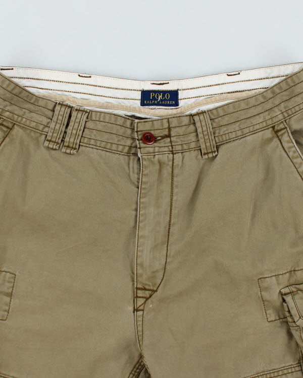 Polo Ralph Lauren Khaki Green Cargo Shorts - W36