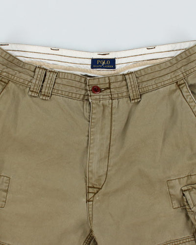 Polo Ralph Lauren Khaki Green Cargo Shorts - W36