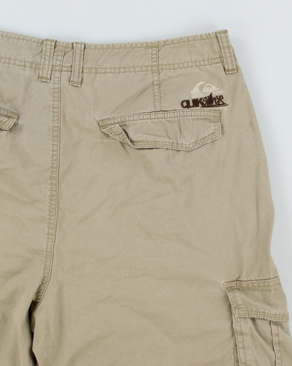 00s Quiksilver Beige Cargo Shorts - W36