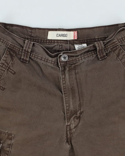 00s Levi's Brown Cargo Shorts - W32