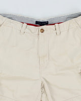 00s Tommy Hilfiger Cream Cargo Shorts - W36