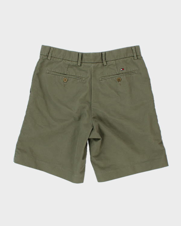 00s Tommy Hilfiger Khaki Green Chino Shorts - W32