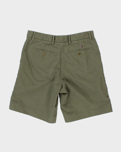 00s Tommy Hilfiger Khaki Green Chino Shorts - W32