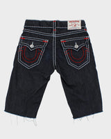 Vintage Y2K True Religion Contrast Stitched Cut Off Denim Shorts - W32 L15