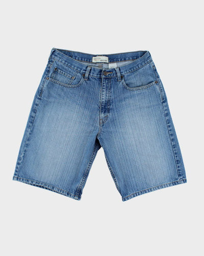 Vintage Levi's Wide Leg Light Wash Denim Shorts - W32 L10