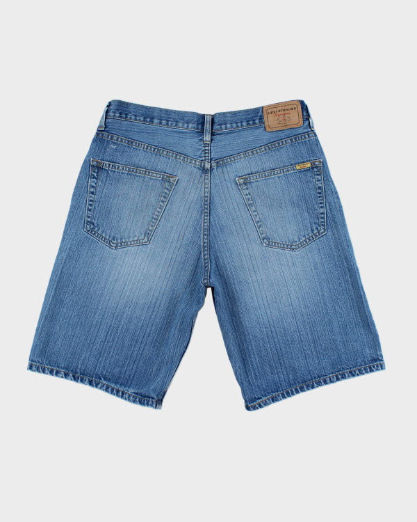 Vintage Levi's Wide Leg Light Wash Denim Shorts - W32 L10