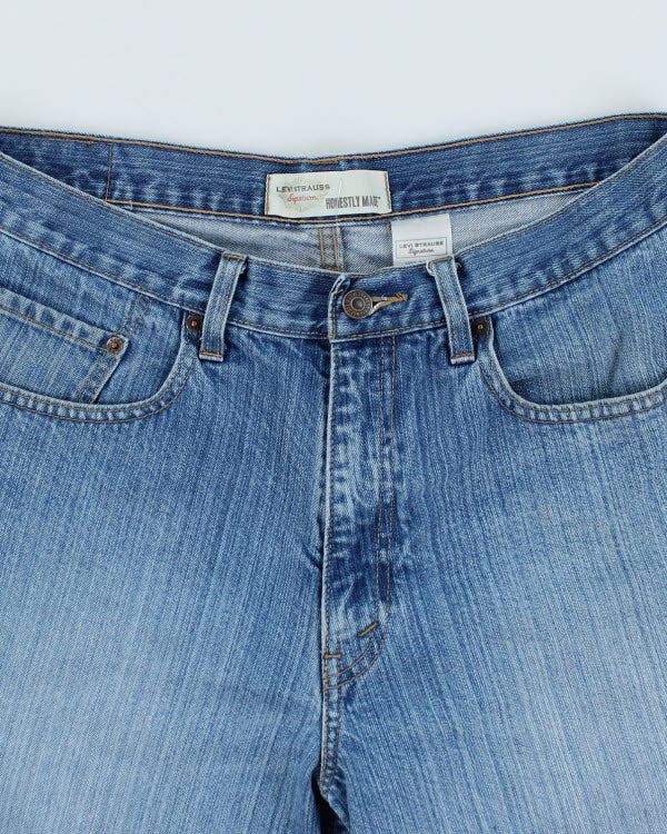 Vintage Levi's Wide Leg Light Wash Denim Shorts - W32 L10