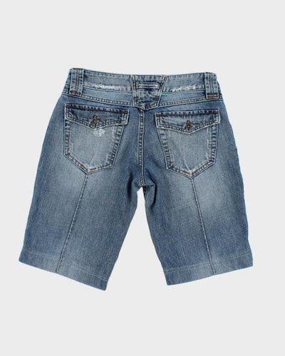 Vintage Y2K Forecast Pleated Denim Shorts - W28 L11