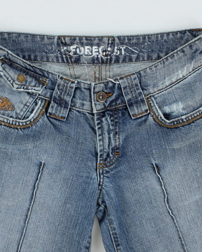 Vintage Y2K Forecast Pleated Denim Shorts - W28 L11