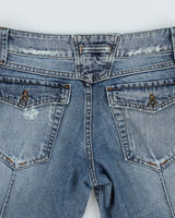 Vintage Y2K Forecast Pleated Denim Shorts - W28 L11