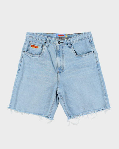 Vintage Y2K Empyre Cut Off Light Wash Denim Shorts - W36 L8