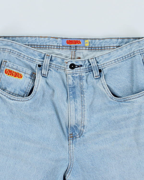 Vintage Y2K Empyre Cut Off Light Wash Denim Shorts - W36 L8