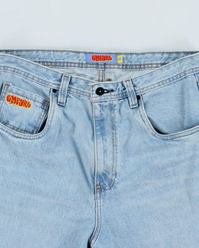 Vintage Y2K Empyre Cut Off Light Wash Denim Shorts - W36 L8