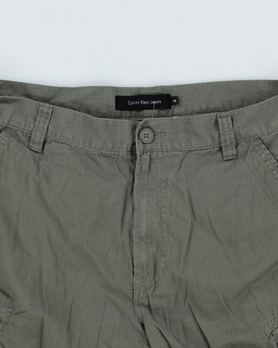 Vintage Calvin Klein Military Style Cargo Shorts - W34 L11