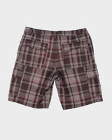 Vintage Baggy Checked Cargo Shorts - W36 L11