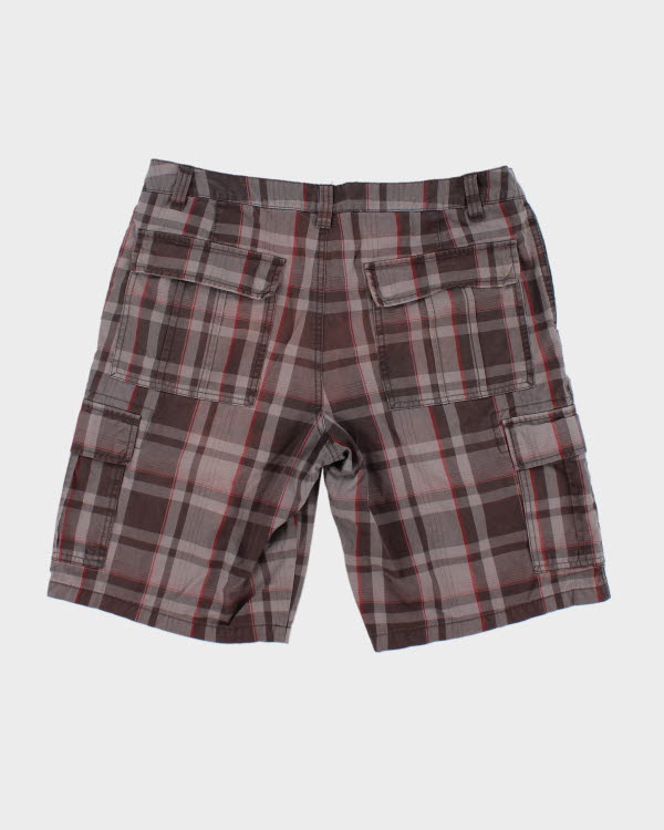 Vintage Baggy Checked Cargo Shorts - W36 L11