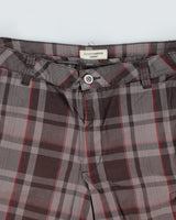 Vintage Baggy Checked Cargo Shorts - W36 L11