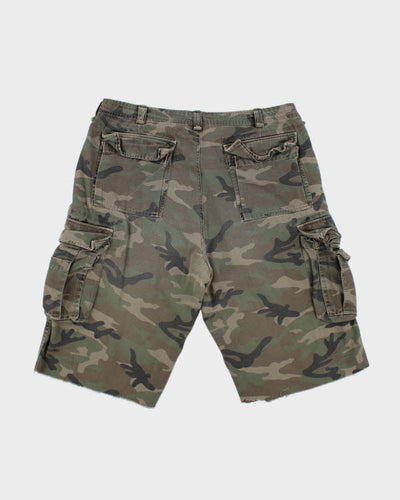 Vintage Side Street Camouflage Cargo Shorts - W38 L10