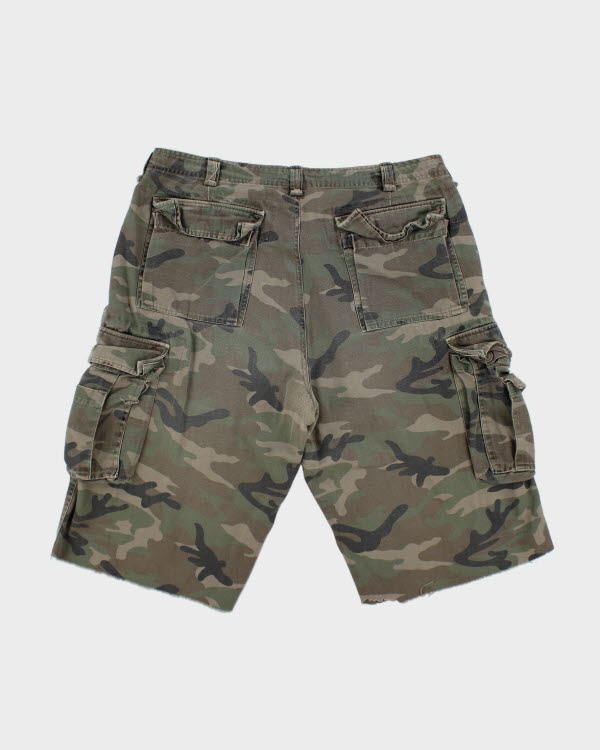 Vintage Side Street Camouflage Cargo Shorts - W38 L10
