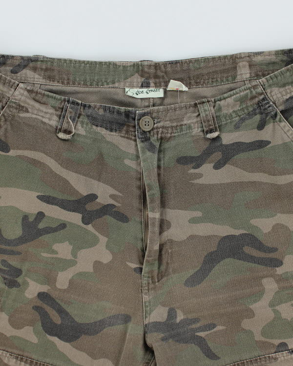 Vintage Side Street Camouflage Cargo Shorts - W38 L10