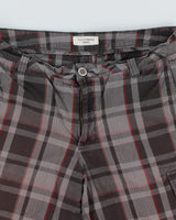 Vintage Checked Baggy Cargo Shorts - W36 L11