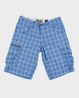 Vintage Checked Heavyweight Cargo Shorts - W36 L13