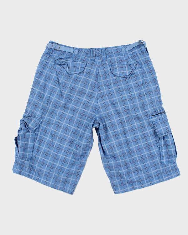 Vintage Checked Heavyweight Cargo Shorts - W36 L13